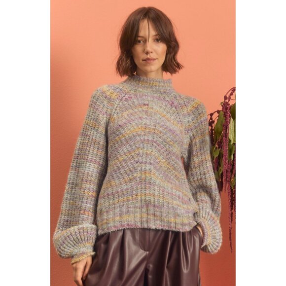 Nicholas Maliya Sweater Purple Alpaca Wool Size XS - Picture 1 of 8